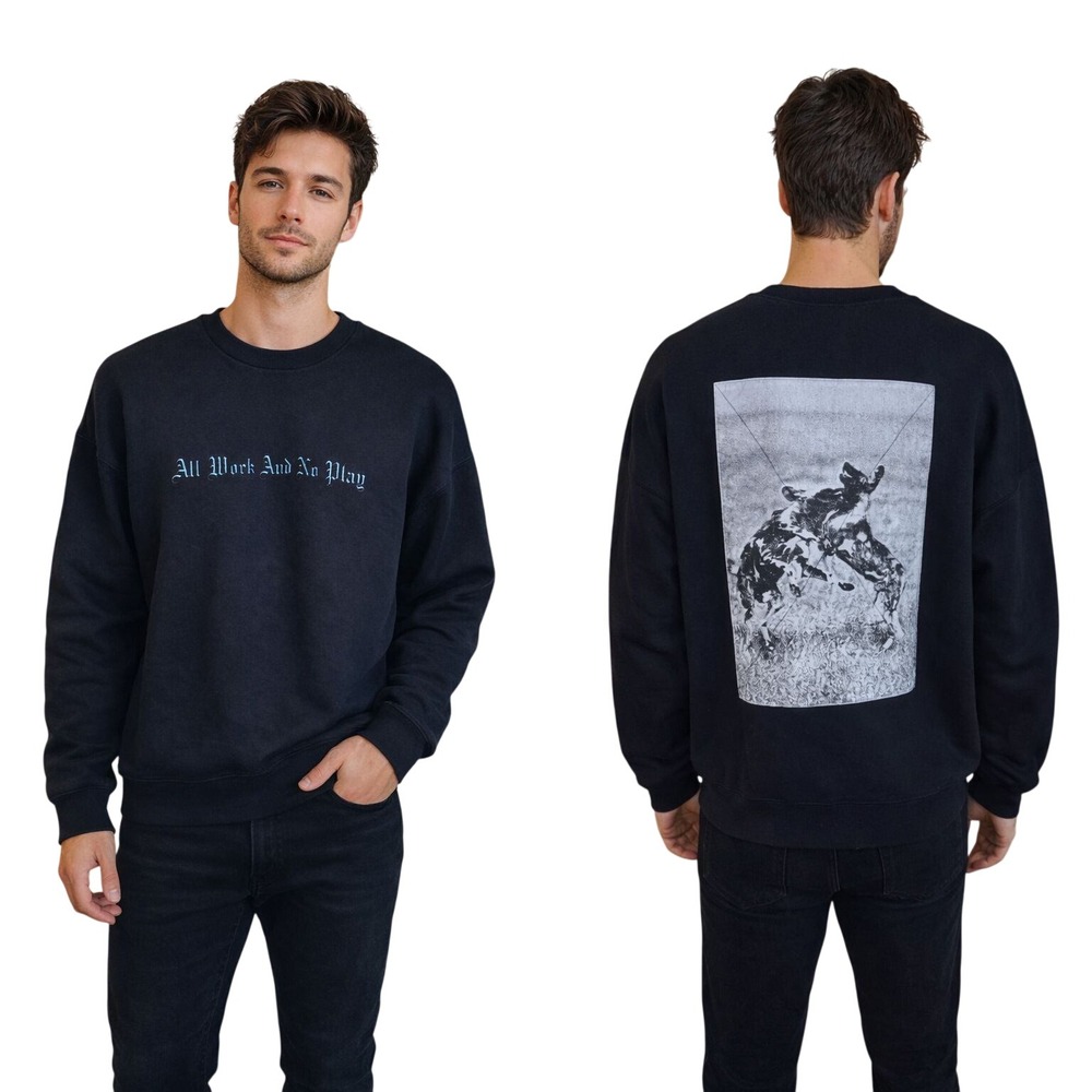 Carhartt WIP All Work And No Play Graphic Sweatshirt Black Mens Large